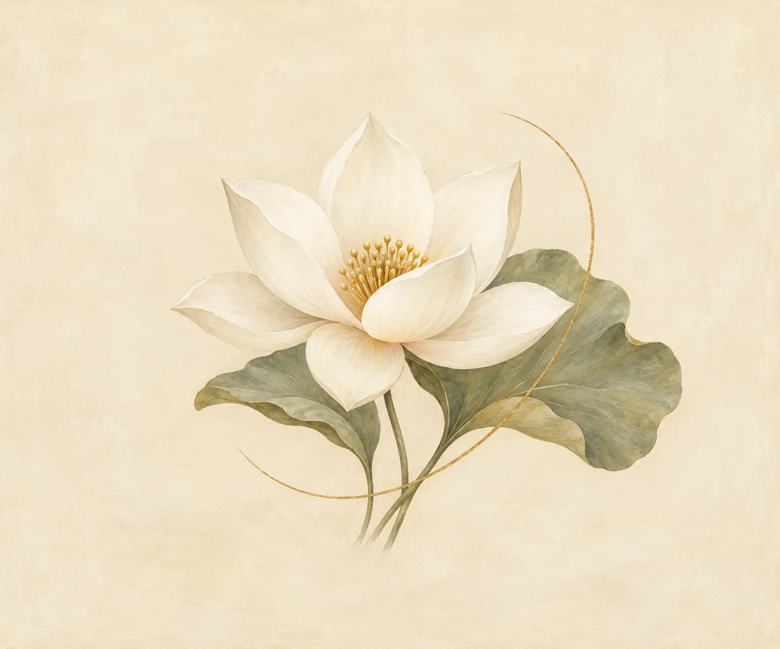 Quiet Lotus wall tapestry artwork