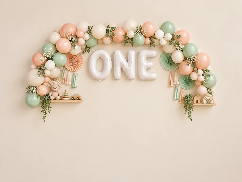 Cake Smash ONE Backdrop backdrop artwork