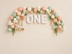 Cake Smash ONE Backdrop