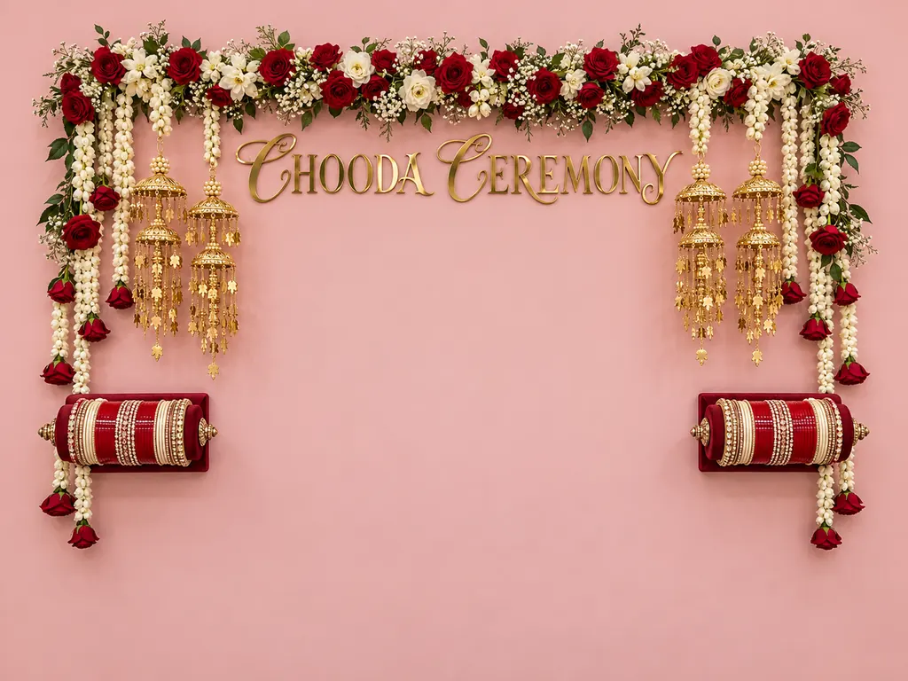 Chooda Ceremony Backdrop backdrop artwork