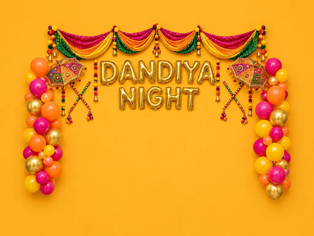Dandiya Night Backdrop backdrop artwork
