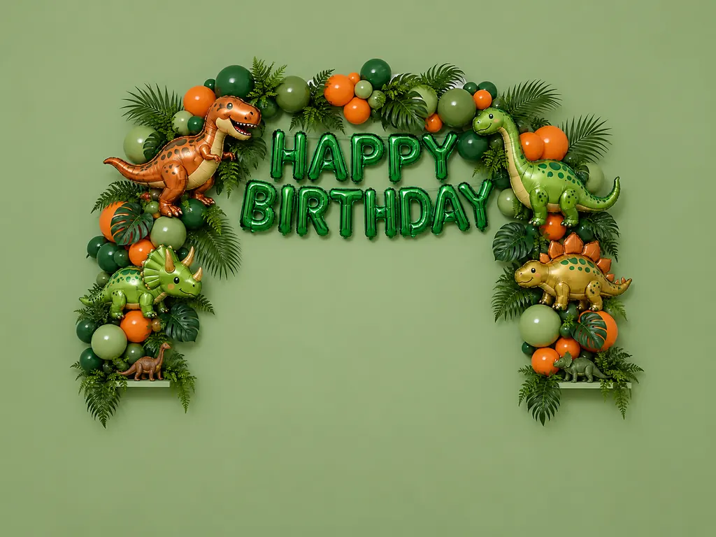 Dinosaur Birthday Backdrop backdrop artwork