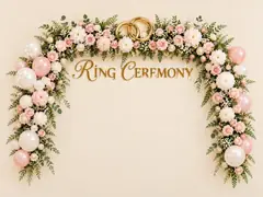 Engagement Ring Ceremony Backdrop