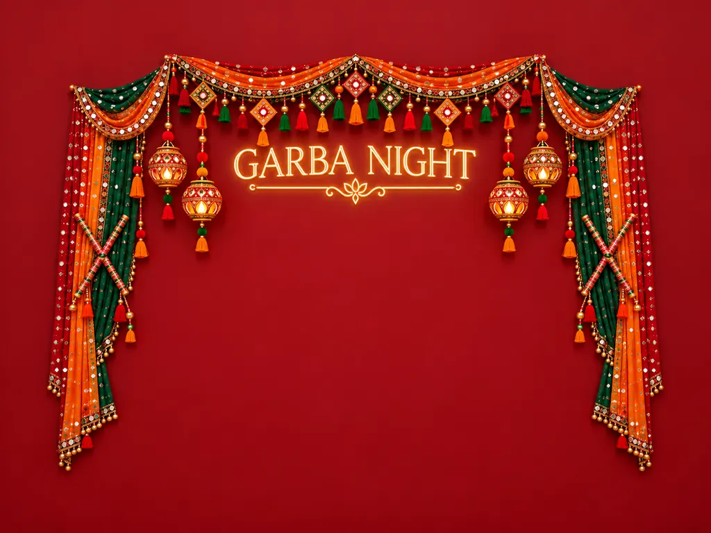 Garba Night Backdrop backdrop artwork