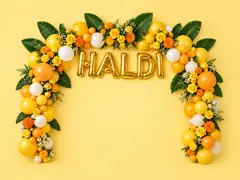 Haldi Balloon Arch Backdrop