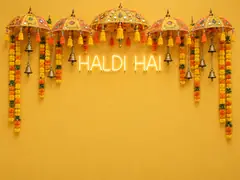 Haldi Hai Umbrellas Backdrop