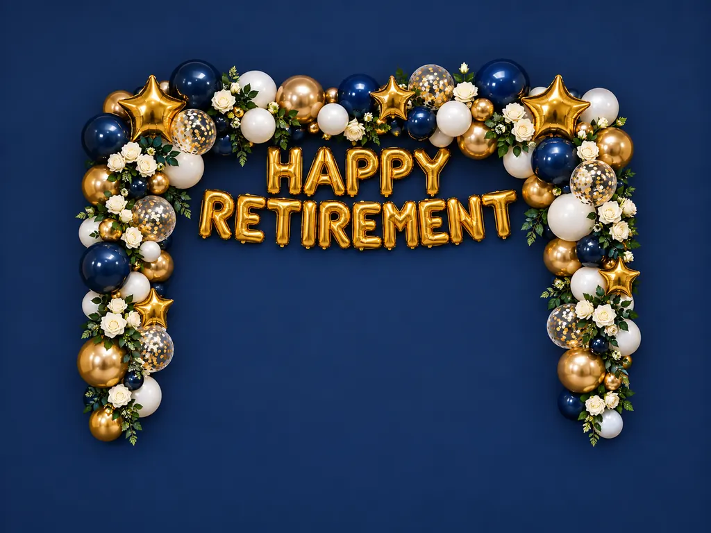 Happy Retirement Backdrop backdrop artwork