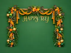Happy Teej Backdrop