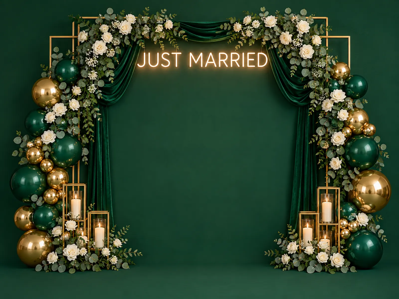 Just Married Backdrop backdrop artwork
