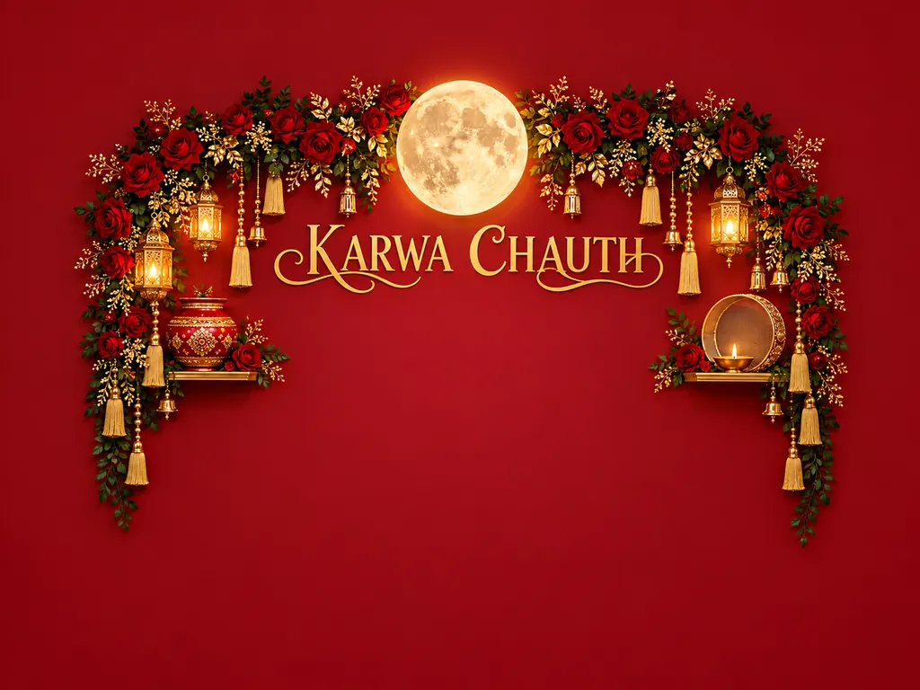 Karwa Chauth Backdrop backdrop artwork