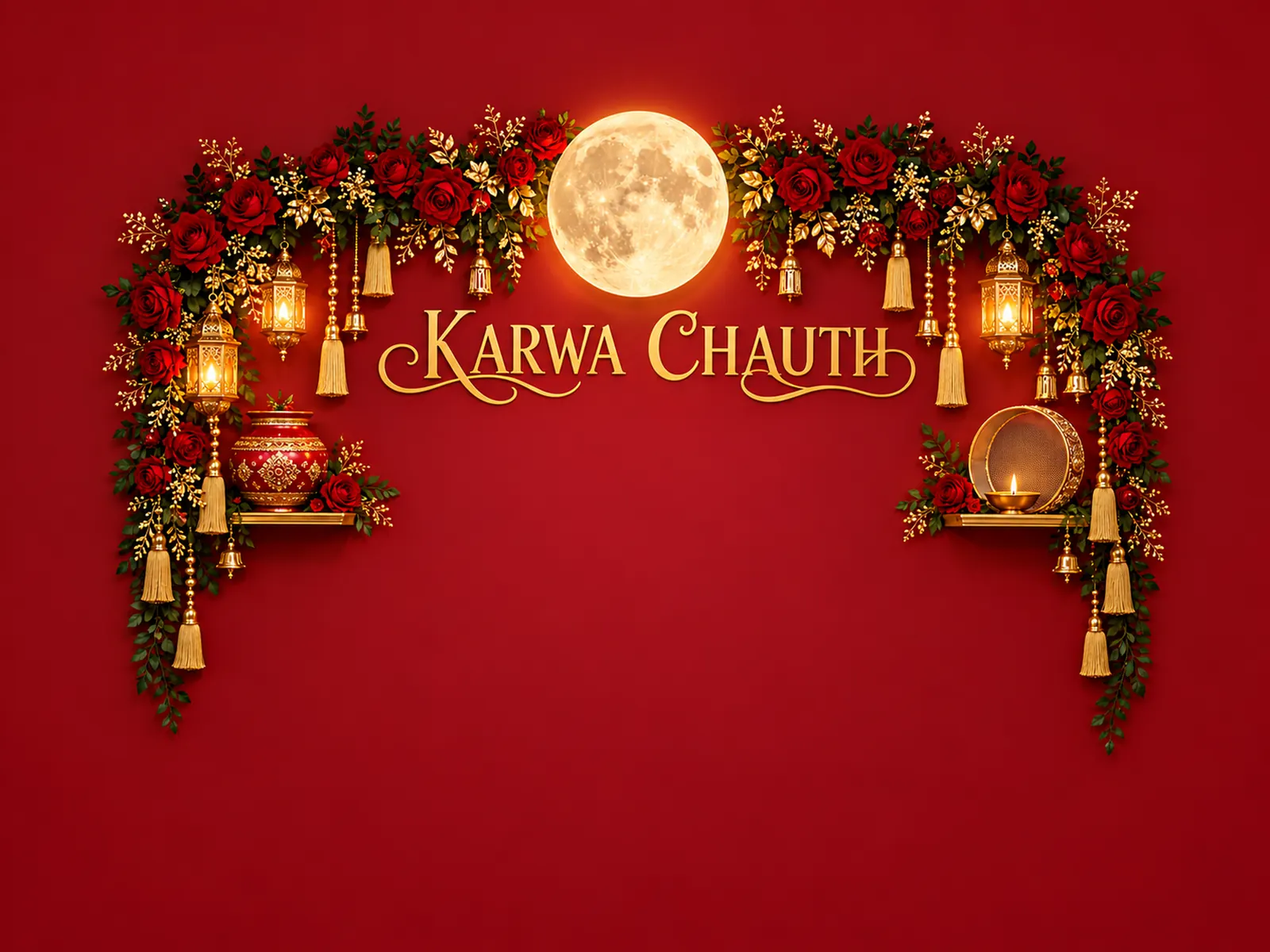 Karwa Chauth Backdrop backdrop artwork