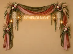 Mehendi Night Backdrop