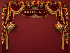 Roka Ceremony Backdrop