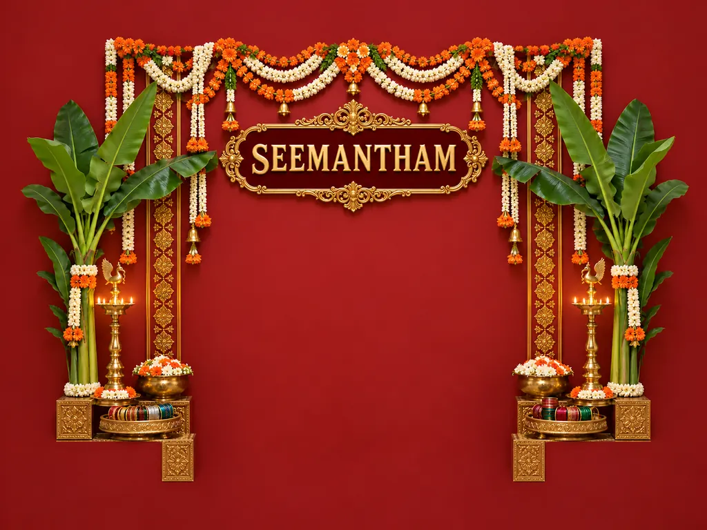 Seemantham Backdrop backdrop artwork