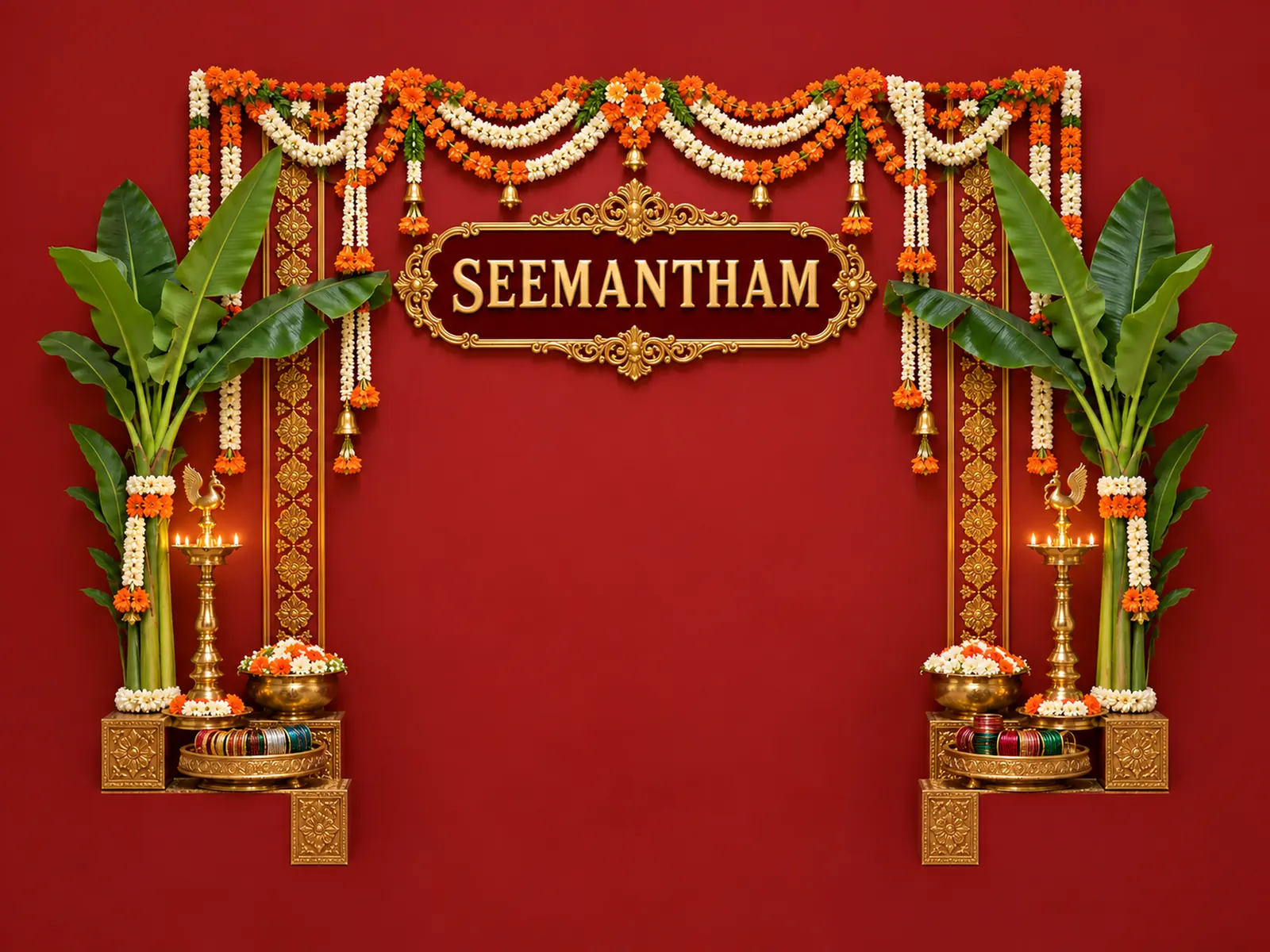 Seemantham Backdrop backdrop artwork