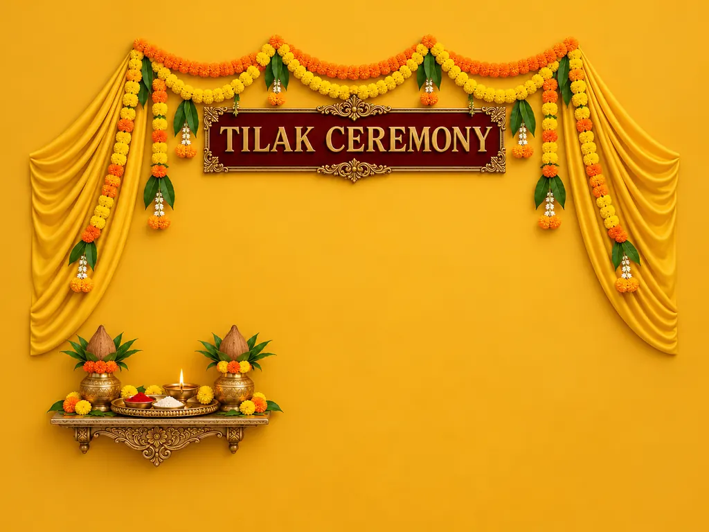 Tilak Ceremony Backdrop backdrop artwork
