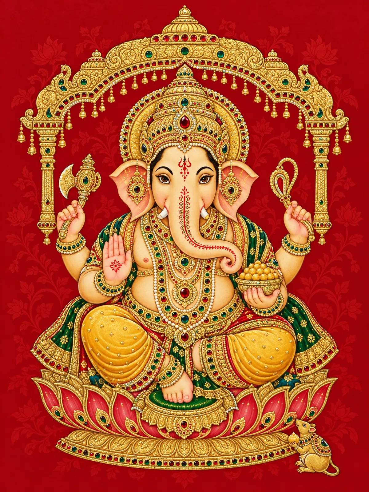Ganesh Set 11 wall tapestry artwork