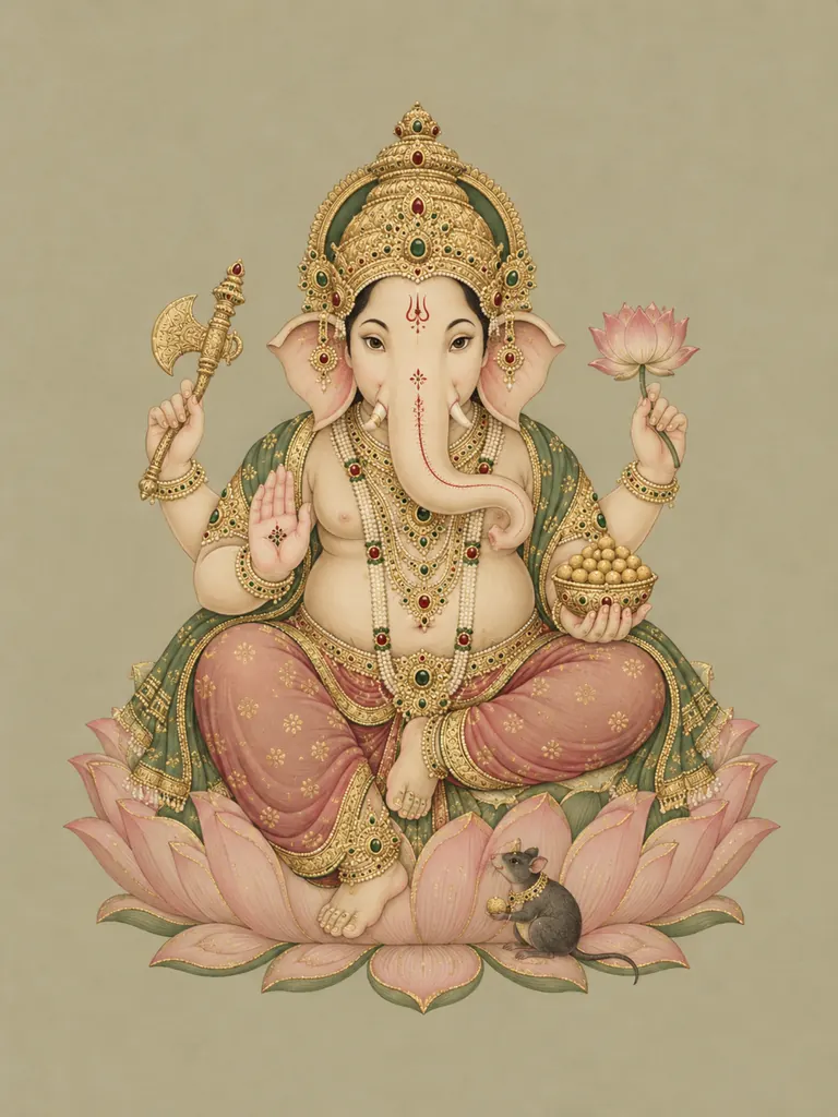 Ganesh Set 19 wall tapestry artwork