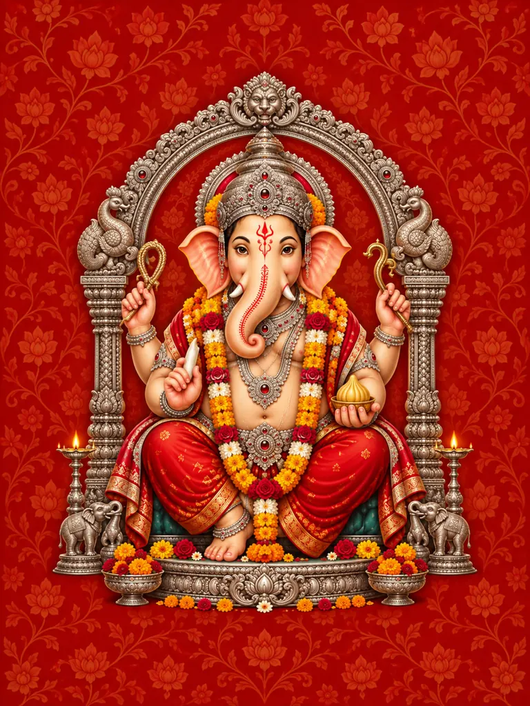 Ganesh Set 5 wall tapestry artwork
