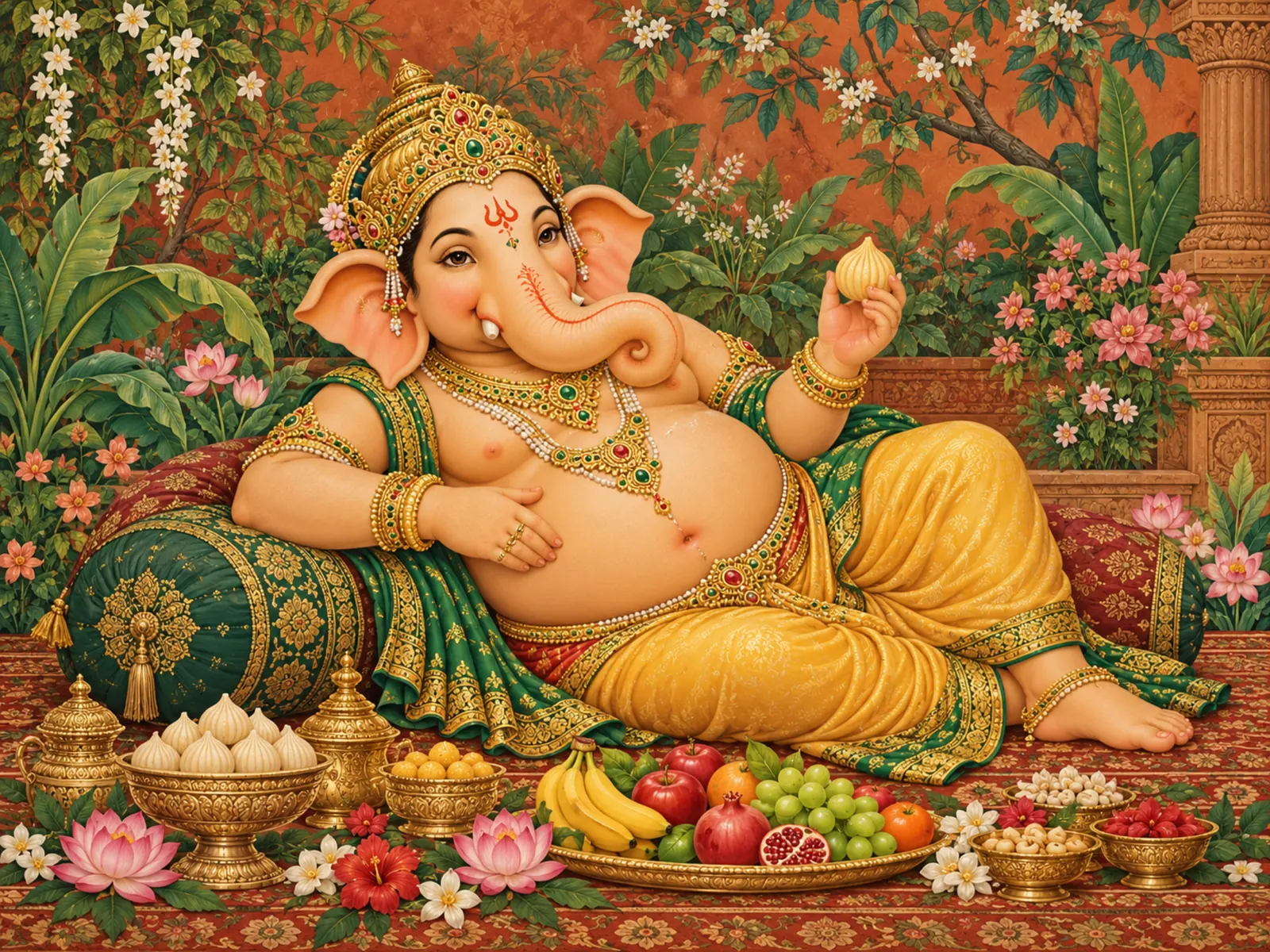 Ganesh Set 9 wall tapestry artwork