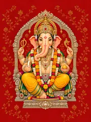 Ganesha in the Silver Mandir