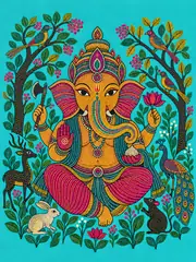 Gond-Inspired Ganesha