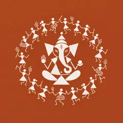 Warli-Inspired Ganesha