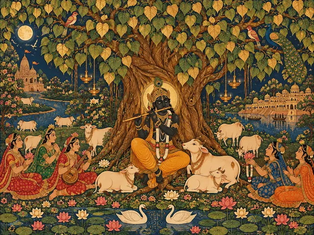 Krishna Beneath the Sacred Tree