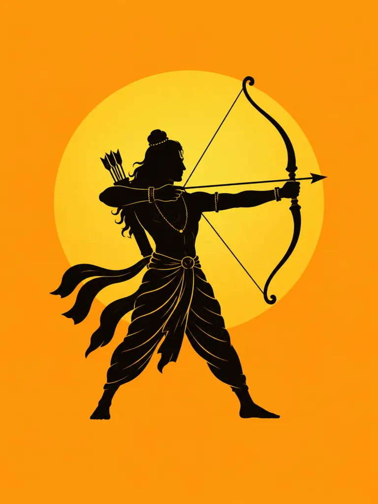 Pattachitra-Inspired Ram Darbar wall tapestry artwork