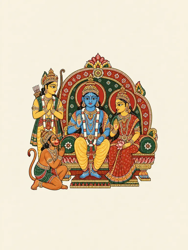 Rama Archer Silhouette wall tapestry artwork