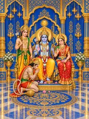 Rama Blessing Hanuman