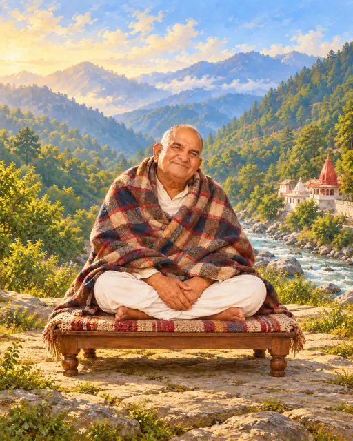 Neem Karoli Baba at Kainchi Dham