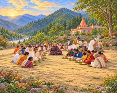 The Bhandara at Kainchi Dham