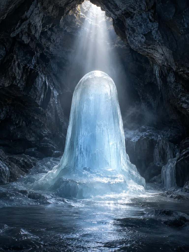 Amarnath Ice Lingam wall tapestry artwork