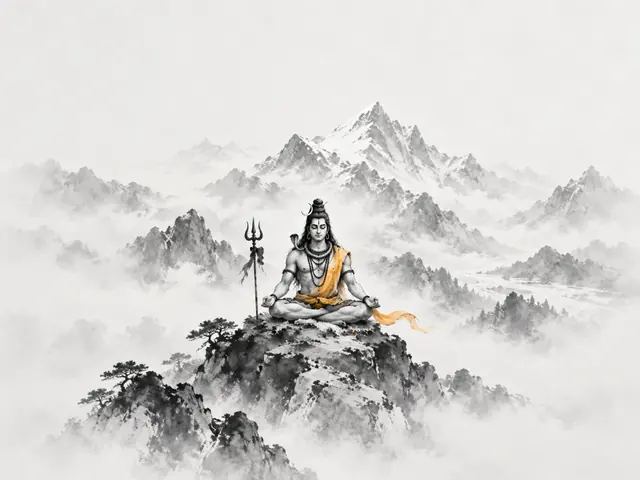 Shiva Ink Wash Himalaya
