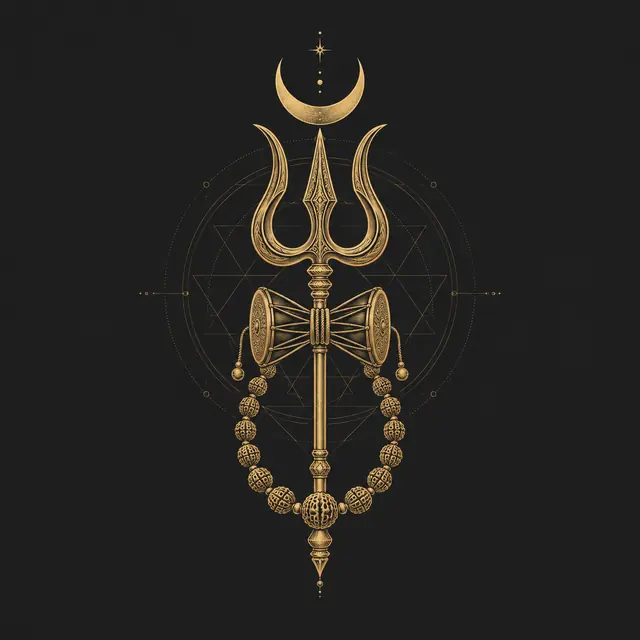 Trishul and Damaru