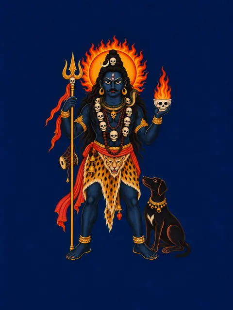 Kalighat-Inspired Bhairava