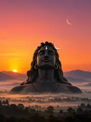 Adiyogi at Dusk