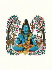 Gond-Inspired Shiva