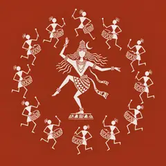 Warli-Inspired Shiva Tandav