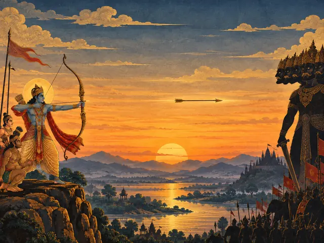 Epic Sunrise: Archer Versus Ten-Headed King