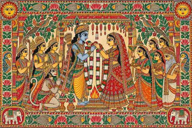 Madhubani Wedding Ceremony Tableau