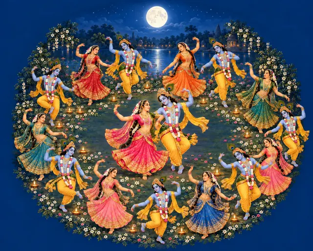 Raas Leela under the Full Moon