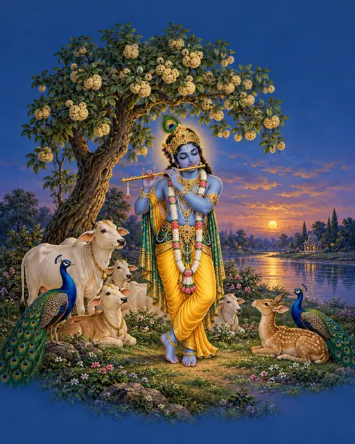 Venu Gopal on the Yamuna Bank